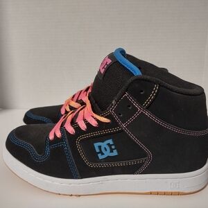 DC Manteca 4 Hi Black Multicolour Skate Trainer Shoes Size US 7 EU 38